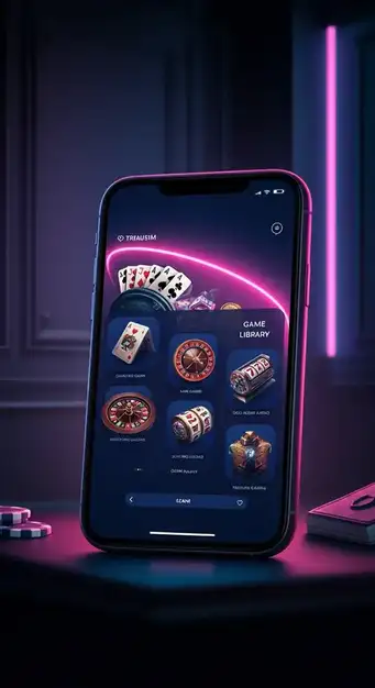 Screenshot van het Lalabet Casino spelaanbod met iconen van populaire slots en live dealer tafels, toont diversiteit en crypto-compatibiliteit.